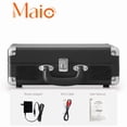 thumbnail image 1 of Maio C200 vintage phonograph, vinyl record, high-fidelity stereo sound, 3-speed belt-driven vintage phonograph, 3.5mm output compatible with external speakers, perfect holiday gift,Black, 1 of 10