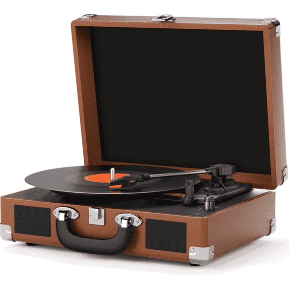 MAIO Turntable Record Player, 3-Speed 33/45/78RPM Vinyl Spinner with 2 Built-in Stereo Speakers, Headphone Jack, USB, AUX-IN, RCA-Out and Recording