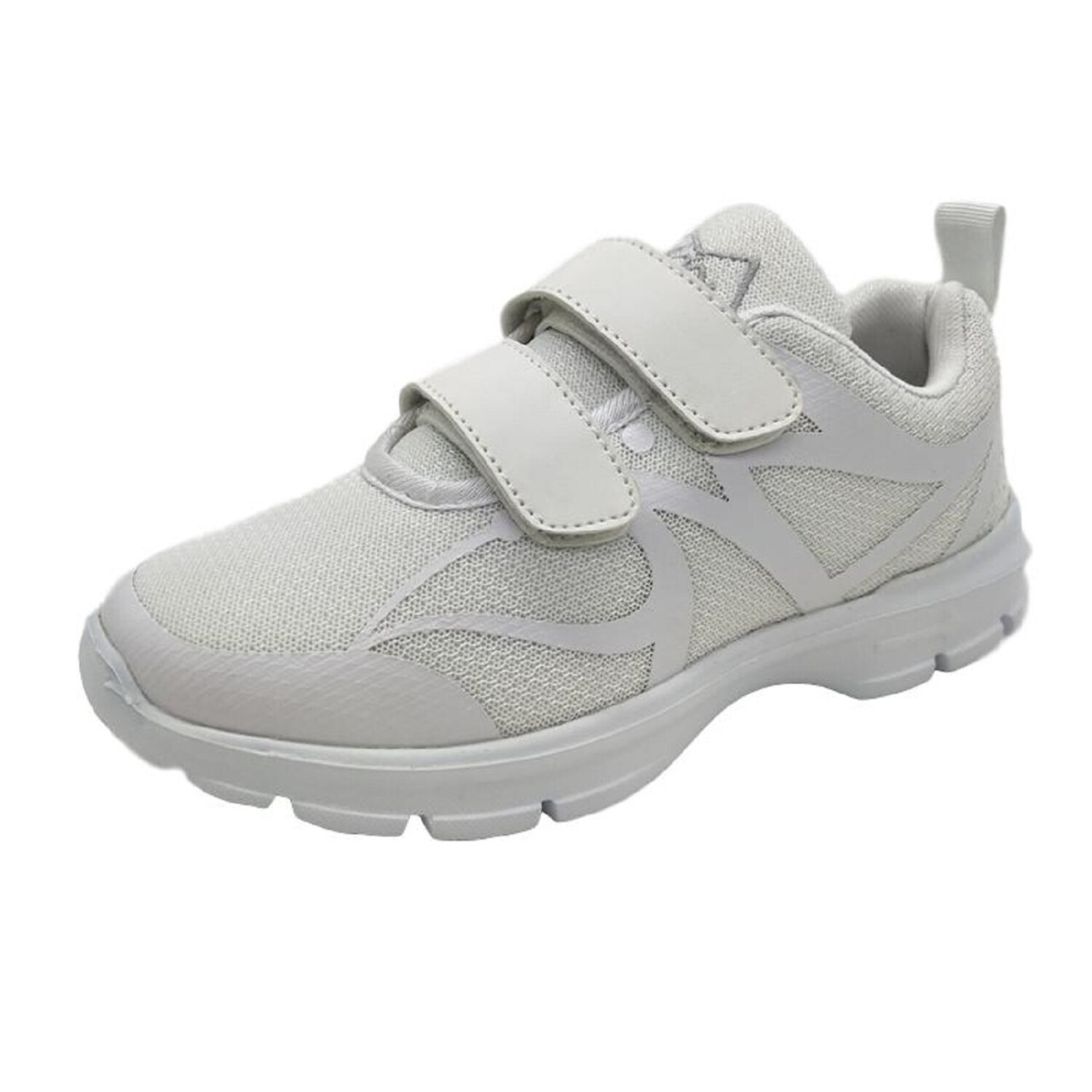 MAIR Mens Ultra-Light Double Hook-and-Loop PACER WHITE Athletic Mesh Sneaker Shoe - image 1 of 5