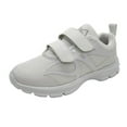 thumbnail image 1 of Benefit Wear Womens Ultra Light Double Hook-and-Loop PACER Athletic Sneaker Shoe, White, 1 of 3