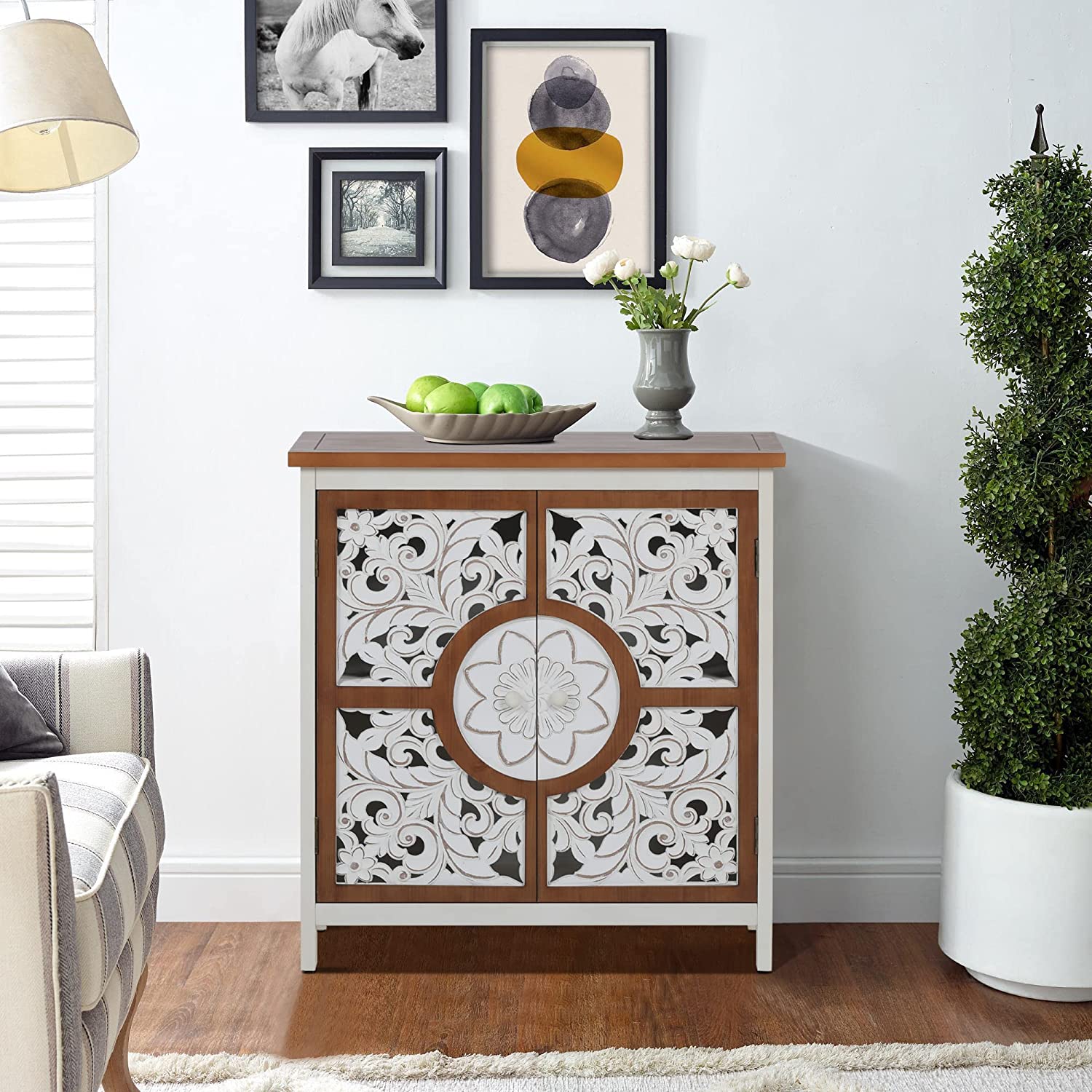 MAISON ARTS Accent with 2 Doors Sideboard Buffet Storage Kitchen for Living Room