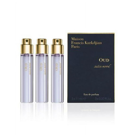 Maison Francis Kurkdjian MFK02355 0.37 oz Oud Satin Mood Set - Eau De Parfum Refill - 3 Piece