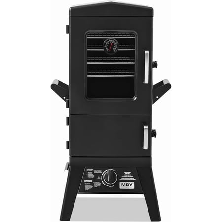 MAISON HUIS Vertical Propane Smoker, Outdoor Gas Smokers Grill with Cover, Black