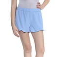 thumbnail image 1 of MAISON JULES $39 Womens New 1409 Light Blue Ruffled Trim Pull On Short M B+B, 1 of 2