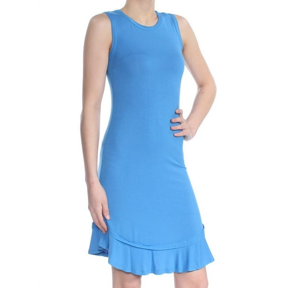 MAISON JULES $49 Womens New 1164 Blue Sleeveless Dress 2XS B+B