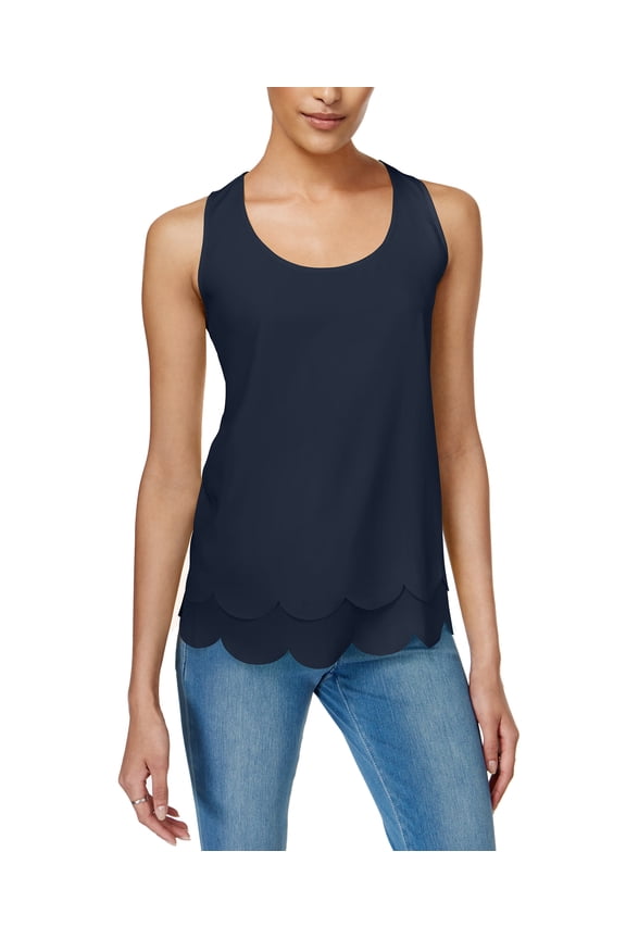 Tiered Cutout Shell Blu Notte XS