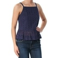 thumbnail image 1 of MAISON JULES $59 Womens New 1223 Navy Eyelet Square Neck Sleeveless Top XS B+B, 1 of 2