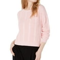 thumbnail image 1 of maison Jules Womens Bow-Back Knit Sweater, Pink, Large, 1 of 2