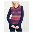 thumbnail image 1 of MAISON JULES $70 Womens New 1104 Navy Long Sleeve Crew Neck Sweater L B+B, 1 of 4