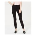 thumbnail image 1 of MAISON JULES Womens Black Flocked Dotted Skinny Pants XS, 1 of 4