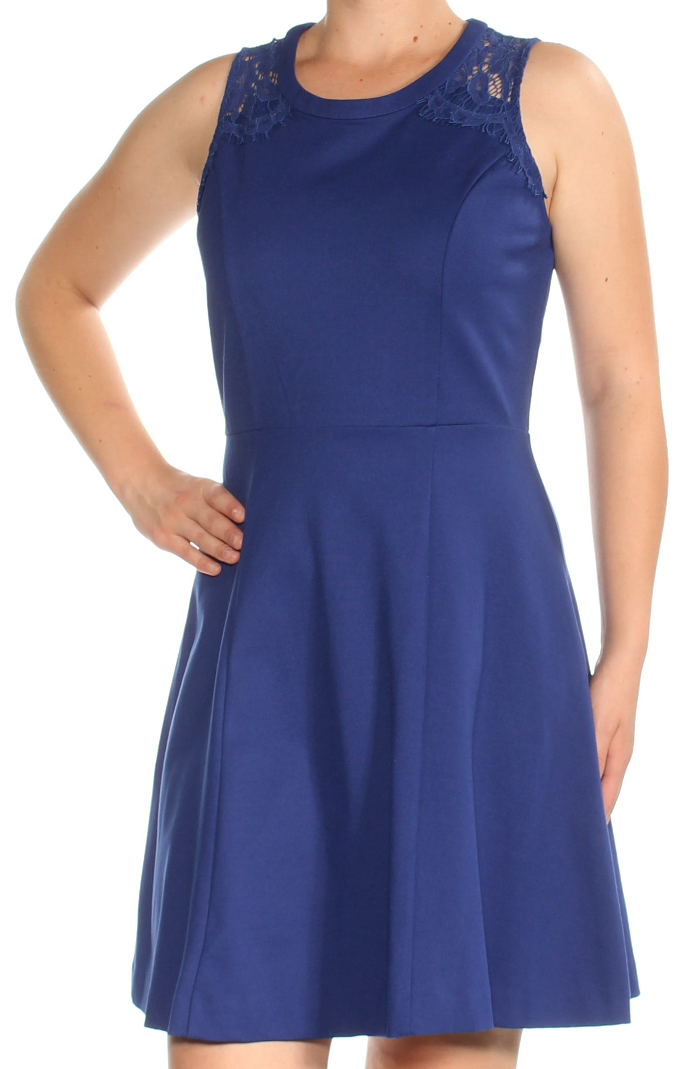 MAISON JULES Womens Blue Lace Sleeveless Knee Length Fit + Flare Dress M - Walmart.com MAISON JULES Womens Blue Lace Sleeveless Knee Length Fit + Flare Dress M - Walmart.com