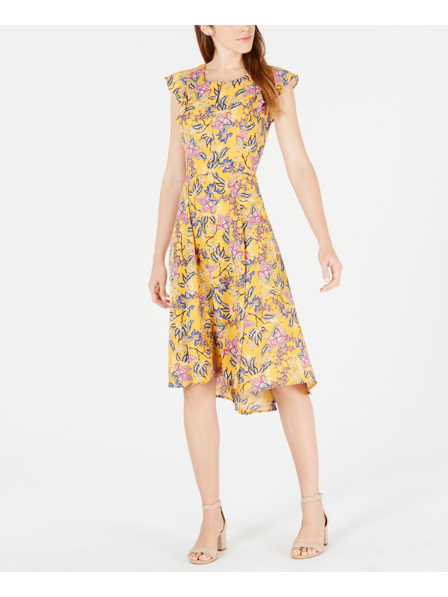 knee length dresses for ladies Jules Jacquard Midi Dress in Magic Blossom Pink US 6