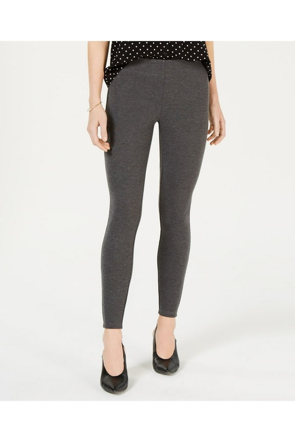 Womens Gray Heather Active Wear High Waist Leggings XXS