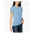 thumbnail image 1 of MAISON JULES Womens Light Blue Short Sleeve Crew Neck Hi-Lo Top Size: XS, 1 of 3