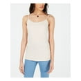 thumbnail image 1 of MAISON JULES Womens White Heather Spaghetti Strap Scoop Neck Tank Top  Size S, 1 of 2