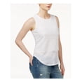 thumbnail image 1 of MAISON JULES Womens White Lace Jewel Neck Sleeveless Top XXL, 1 of 2