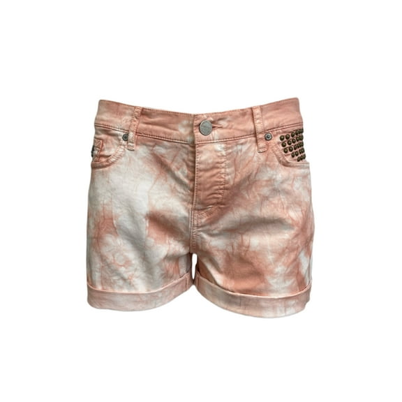 MAISON SCOTCH Women's Tie Dye Boyfriend Fit Shorts, Pink, 30