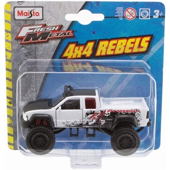 Maisto Fresh Metal 4X4 Rebels Ford F 350 Diecast Model Truck 1:43 Scale