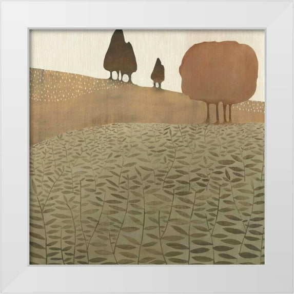 MAJA 20x20 White Modern Wood Framed Museum Art Print Titled - Atop the Hill