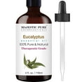 thumbnail image 1 of MAJESTIC PURE Eucalyptus Essential Oil | 100% Pure and Natural Eucalyptus Oil | Premium Grade Essential Oils for Hair Care, Home Diffusers, Skin, Aromatherapy, Massage and Humidifiers | 4 Fl Oz, 1 of 6