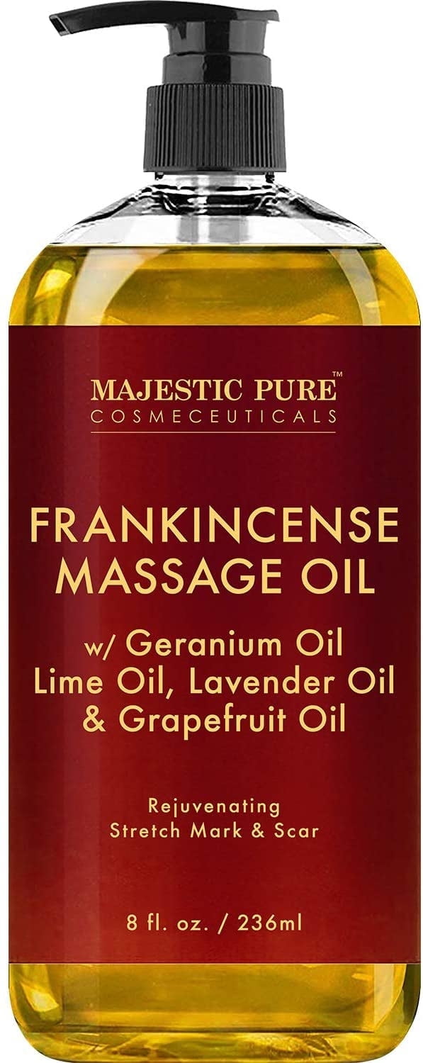 Walmart Coupons of Majestic Pure Body Healing, Stretch Mark & Scar Rejuvenating Frankincense Massage Oil, 8 fl oz