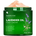 MAJESTIC PURE Lavender Oil Foot Cream, Warming Cream Calluses, Dry
