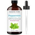 thumbnail image 1 of MAJESTIC PURE Peppermint Essential Oil | 100% Pure and Natural Peppermint Oil | Premium Grade Essential Oils for Hair Care, Home Diffusers, Skin, Aromatherapy, Massage and Humidifiers | 4 fl oz, 1 of 10