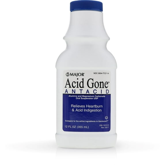 MAJOR Acid Gone Antacid, 12 oz (Pack of 6)