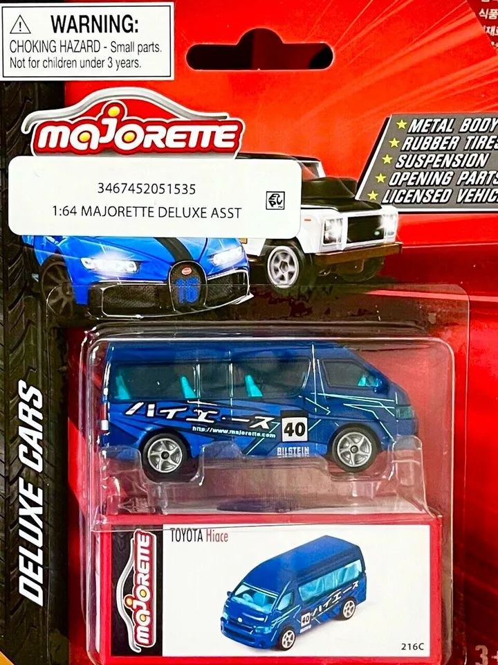 MAJORETTE TOYOTA HIACE LOOSE 1:69 SCALE DELUXE CARS SERIES - Walmart.com