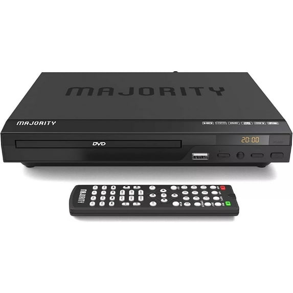 MAJORITY DVD CD Player, HDMI Input, USB Playback, RCA, Multi-Region & Connection