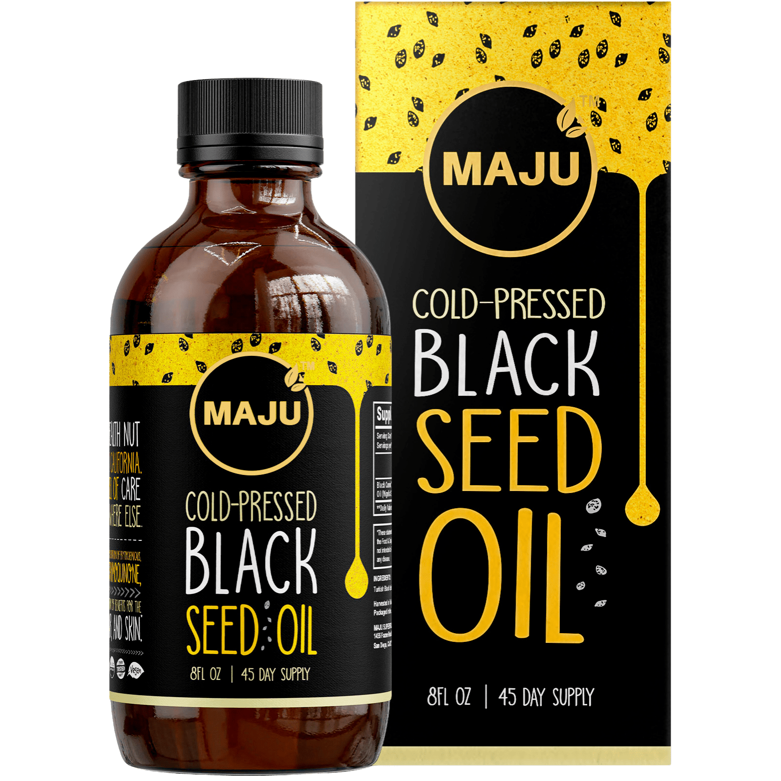 Maju Superfoods Black Seed Oil, 8 Fl Oz, Cold Pressed Nigella