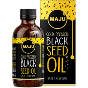 MAJUs Black Seed Oil, 8 Fl Oz - 3X TQ, Cold Pressed Nigella Sativa Oil, High Thymoquinone