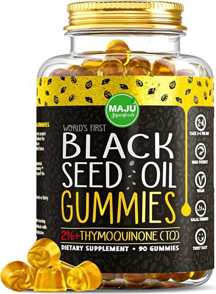 MAJU's Black Seed Oil Gummies World's First Gummy w/ 2+ Thymoquinone