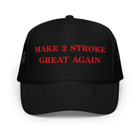 MAKE 2 STROKE GREAT AGAIN TRUCKER HAT (Black)