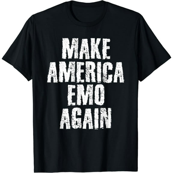 MAKE AMERICA EMO AGAIN Funny Goth US Gift Idea T-Shirt