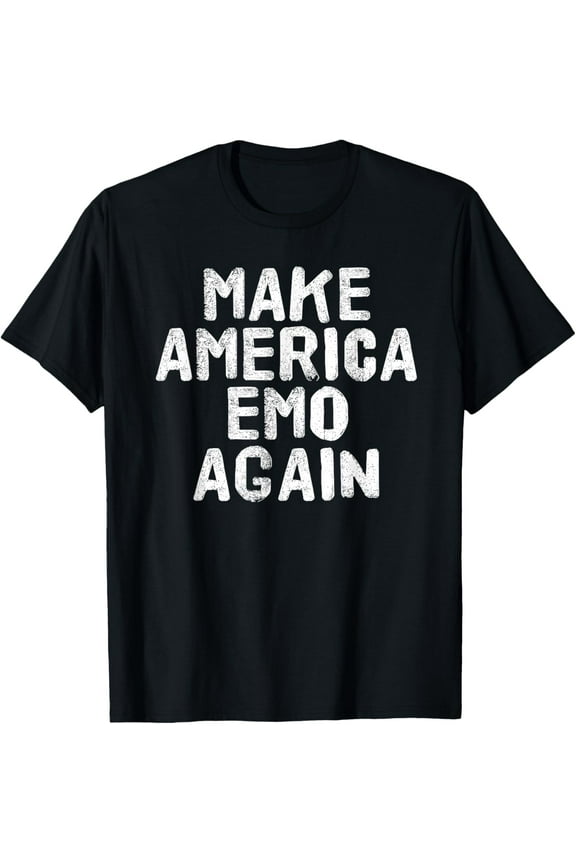 MAKE AMERICA EMO AGAIN Funny Goth US Gift Idea T-Shirt