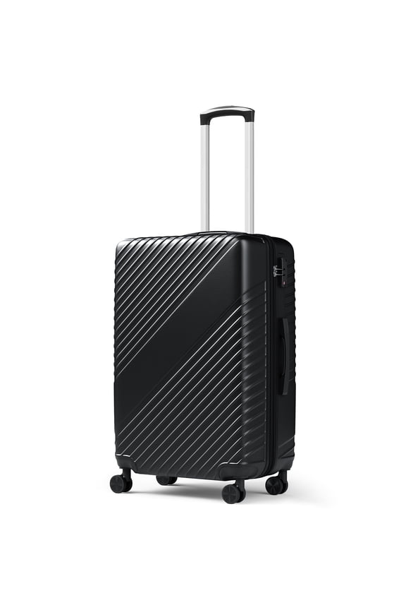 20" Hardside Carry-on Expandable Luggage,Hardshell Suitcase With Divider Pockets,Four Multi-directional Wheels，Expandable For Up to 15% More Space,With Scratch-Resistant Surface,Black