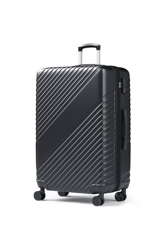28" Hardside Large Checked Expandable Luggage,Hardshell Suitcase With Divider Pockets,Four 360-Spinner Wheels,Expandable For Up to 15% More Space,With Scratch-Resistant Surface,Green