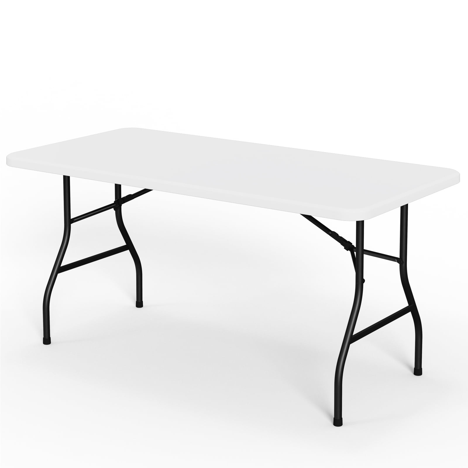 WASUHE 5 Ft Rectangular All-Occasion Folding Event Table, Heavy Duty ...