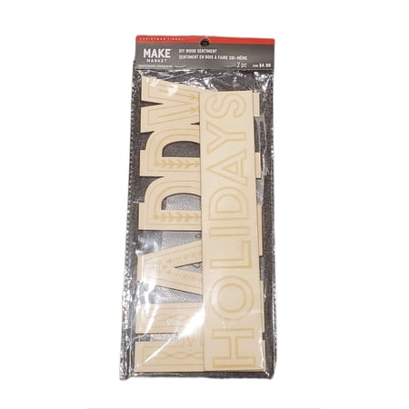 MAKE MARKET, DIY WOOD SENTIMENT SIGN, HAPPY HOLIDAYS