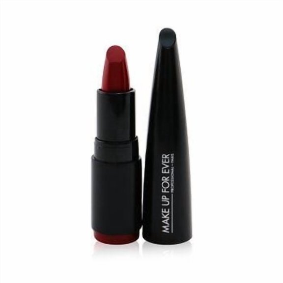 MAKE UP FOR EVER Rouge Artist Intense Color Lipstick #406 Cherry Muse, Satin Finish Lipstick, 0.12 oz