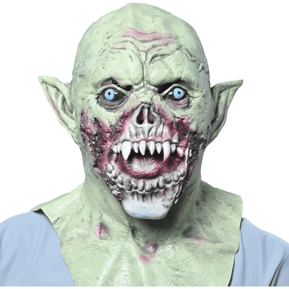 MAKEATREE Halloween Scary Vampire Zombie Head Mask for Adult Men, Creepy full Rubber Latex Mask Prop for Costume Party Horror Decoration