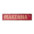 thumbnail image 1 of MAKENNA Vintage Plastic Street Sign Childrens Name Room Sign | Indoor/Outdoor |  24" Wide, 1 of 4