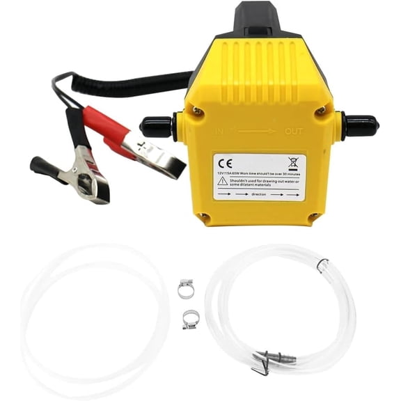 MAKERELE 12V 60W Oil Change Pump Extractor, Eletric Oil Transfer Pump Diesel Fluid Extractor
