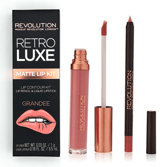REVOLUTION Retro Luxe Lip Contour Kit - Pencil  Lipstick (Value Pack)