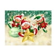 thumbnail image 1 of MAKIKO 'Elves On Christmas Baubles' Canvas Art, 1 of 3