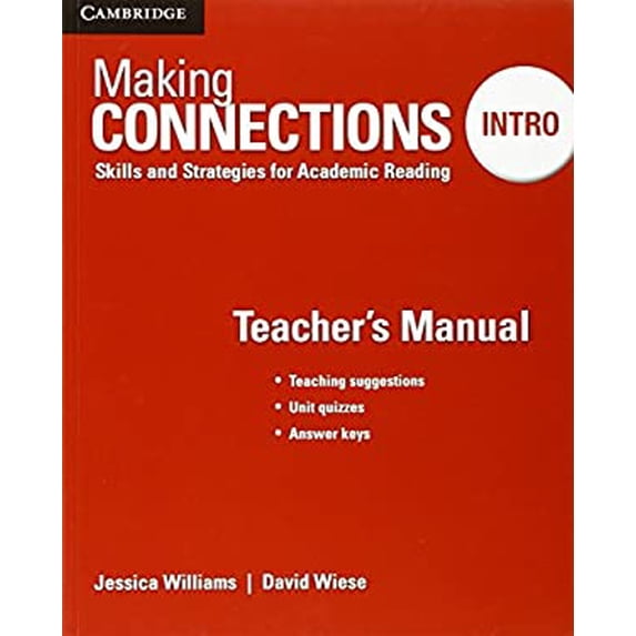 Pre-Owned Making Connections Intro Teacher's Manual: Skills and Strategies for Academic Reading, 9781107516090, Paperback, 2 edition