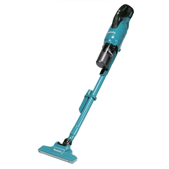 Makita DCL286FZ Cordless Vacuum Cleaner 18 V with Cyclone Unit (Without Battery, Without Charger), Turquoise, Black