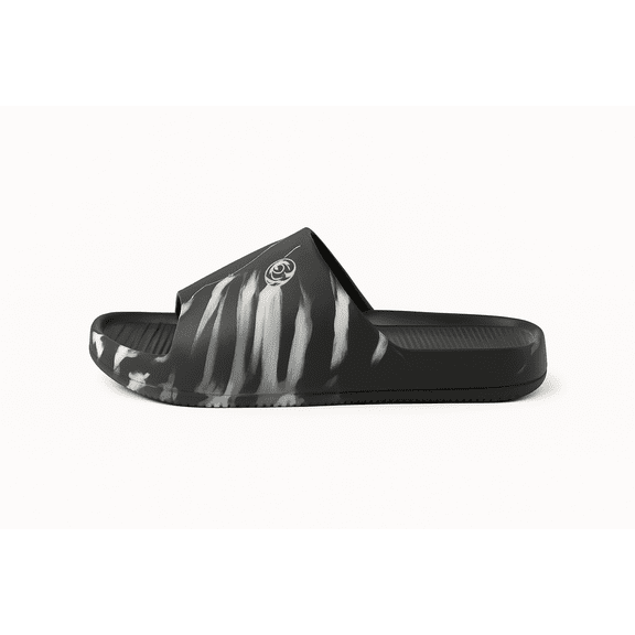 MAKLY SHOES Men's Sandals Soft Cushion Slide Slip-On, Lightweight, Waterproof, Anti-Slip, White, Size 10