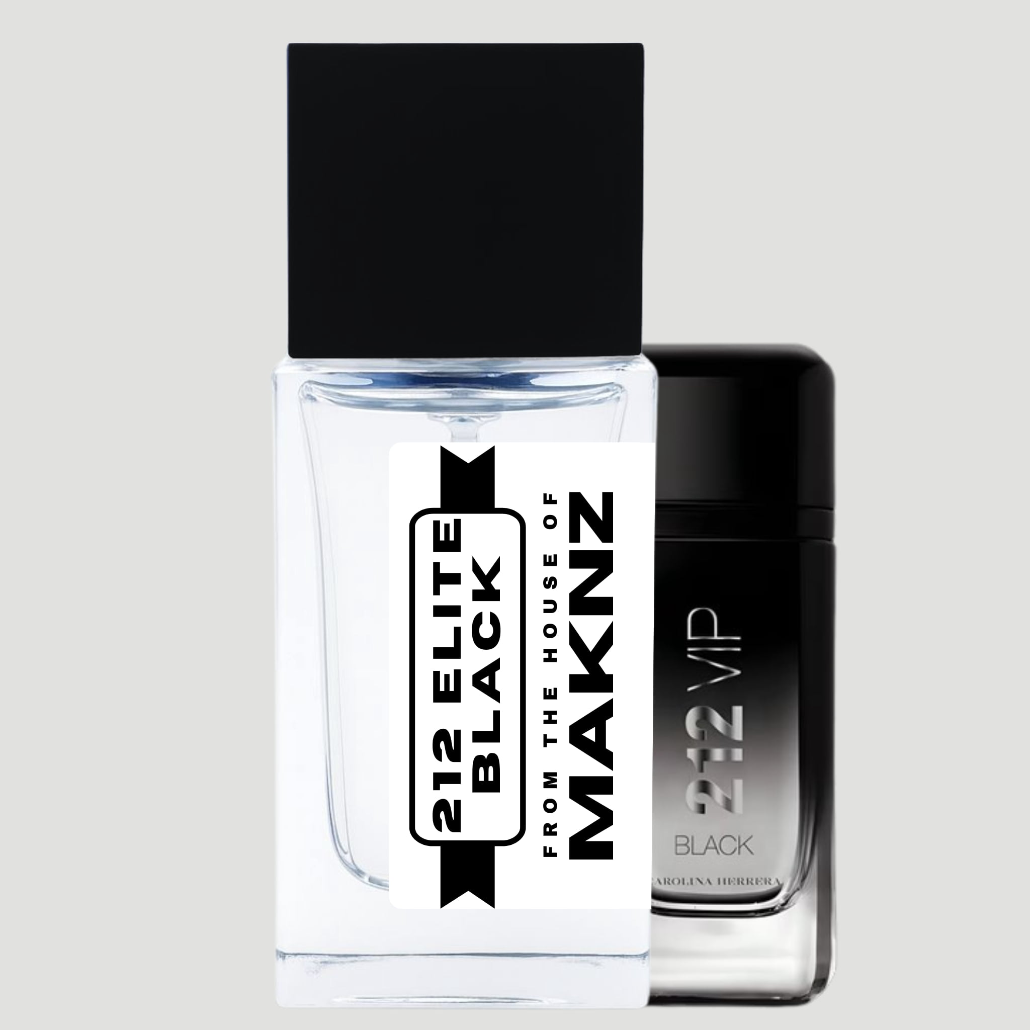 MAKNZ 212 Elite Black Eau de Parfum, Inspired by VIP Black, Cologne for Men, 1.7 oz / 50ml – Aromatic, Vanilla, Soft Spicy, Anise, Lavender, Musky, Powdery, Bitter Sweet, Fresh Spicy